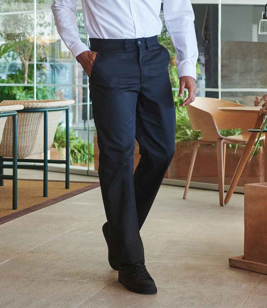 Henbury 65/35 Flat Fronted Chino Trousers