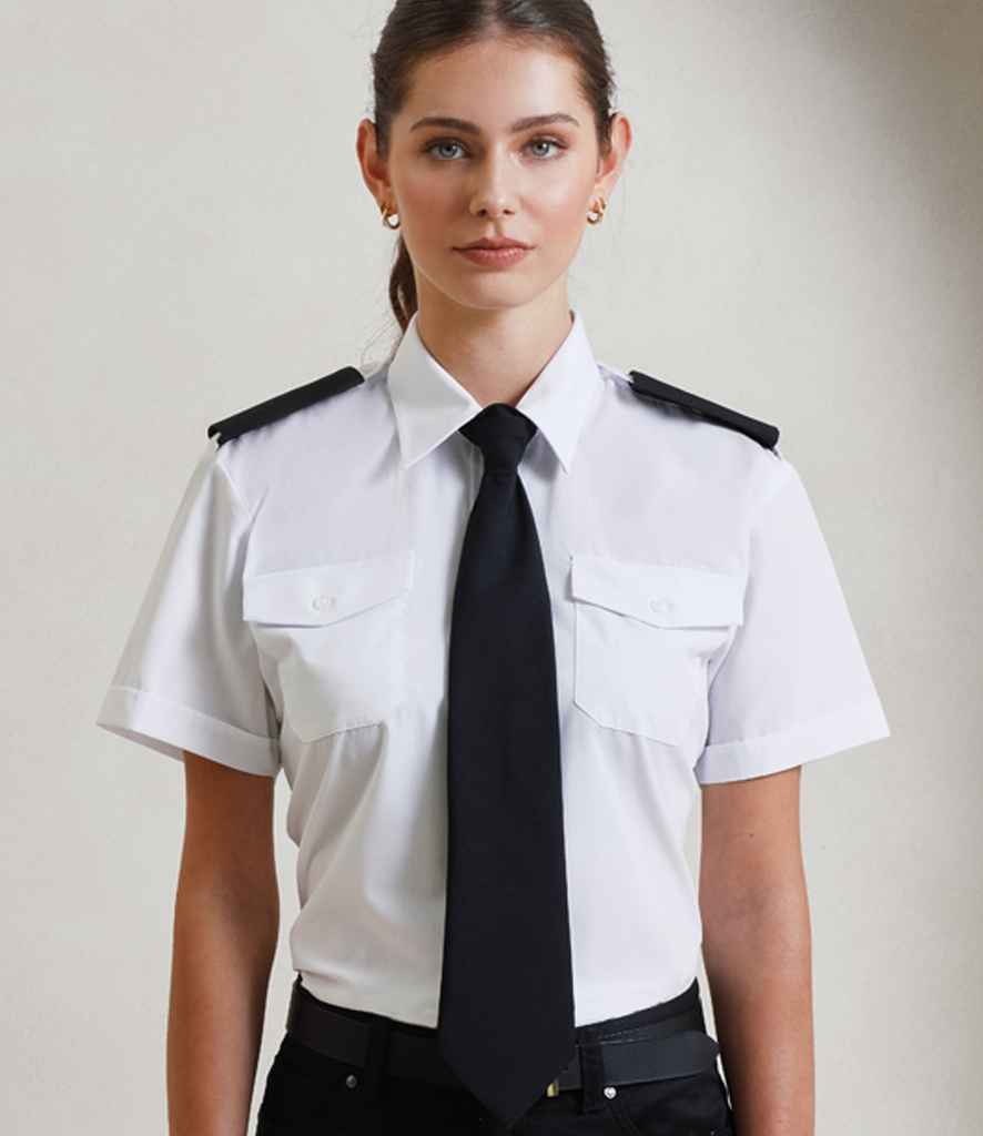 Premier Ladies Short Sleeve Pilot Shirt