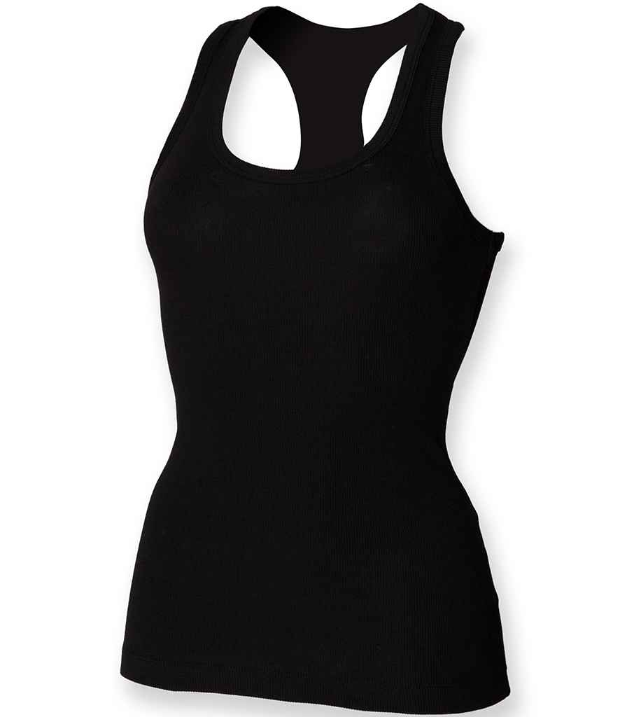 SF Clothing Ladies Stretch Rib Racer Back Vest